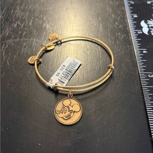 Alex and Ani Goldtone Mickey Mouse Charm Bracelet
